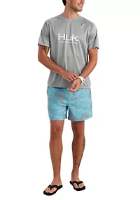 Pursuit Printed Volley Swim Trunks