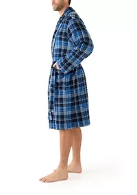 Men's Plush Shawl Robe