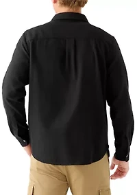 Men's Long Sleeve Brushed Flannel Shirt