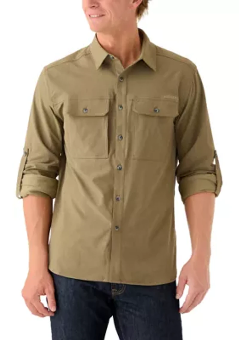 Men's Long Sleeve Saturn Woven T-Shirt