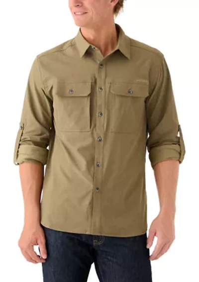 Men's Long Sleeve Saturn Woven T-Shirt