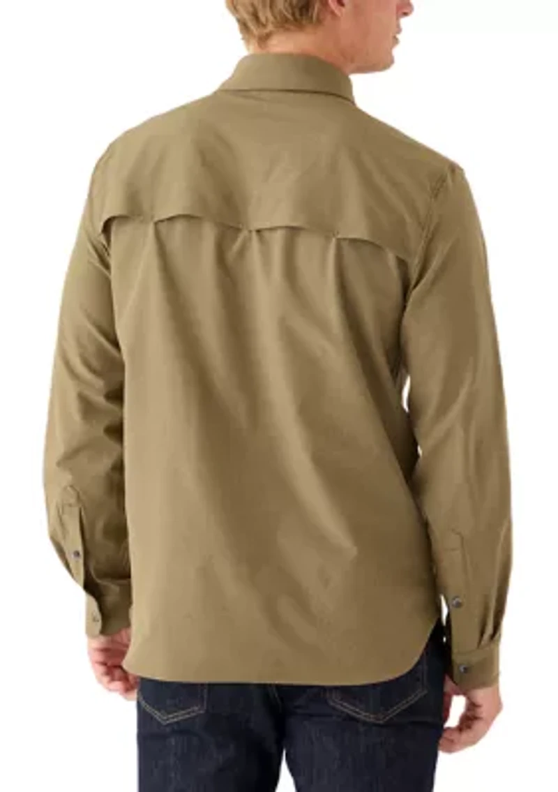 Men's Long Sleeve Saturn Woven T-Shirt