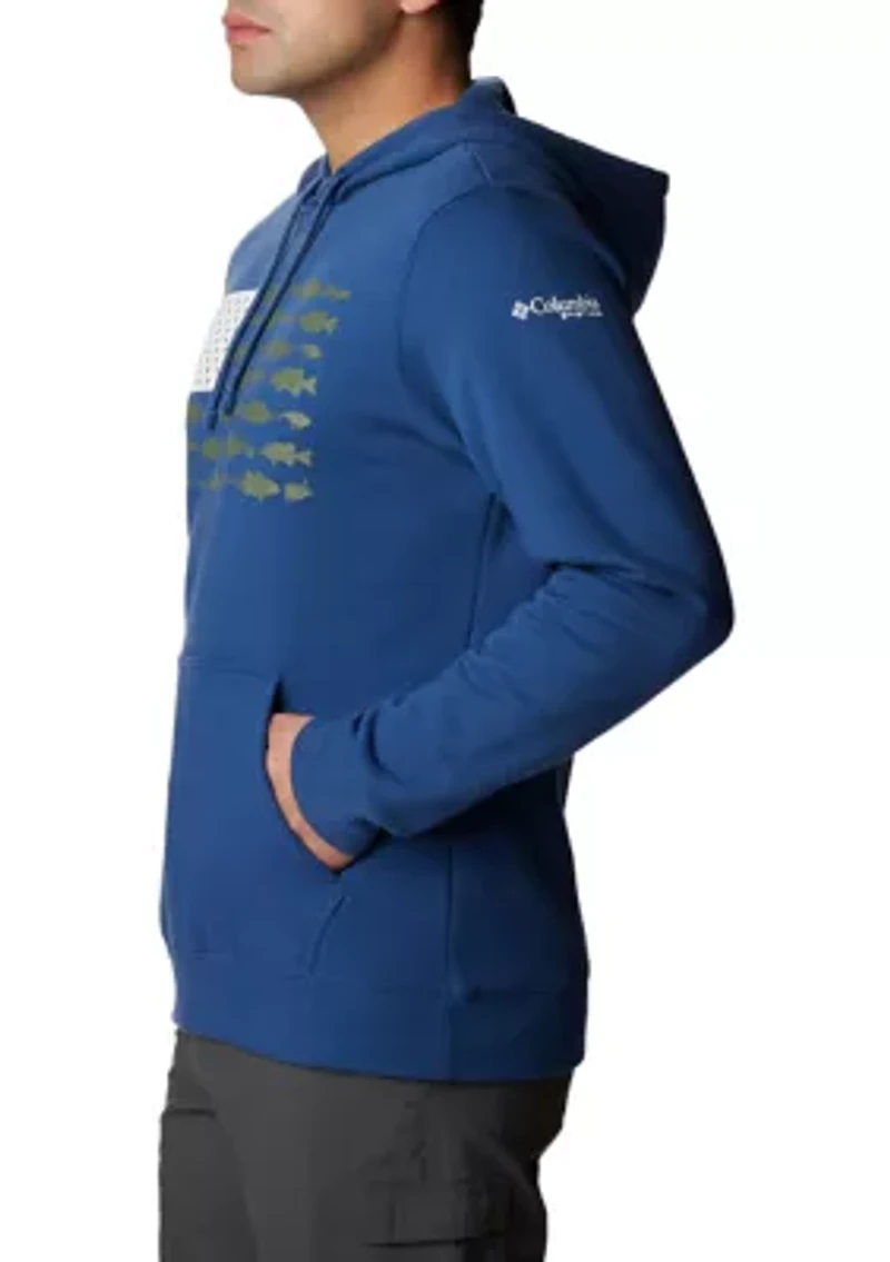 Men's Tall PFG™ Fish Flag II Hoodie