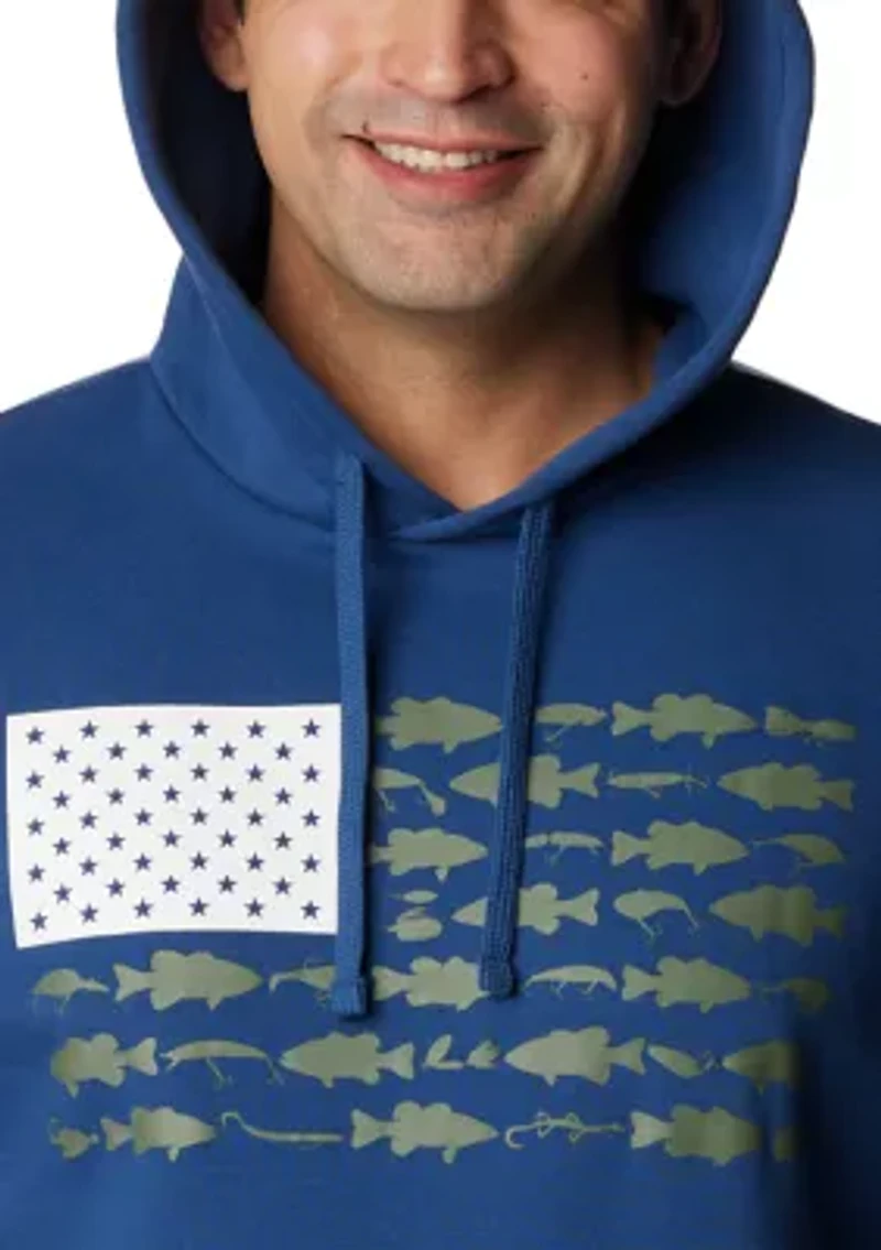Men's Tall PFG™ Fish Flag II Hoodie