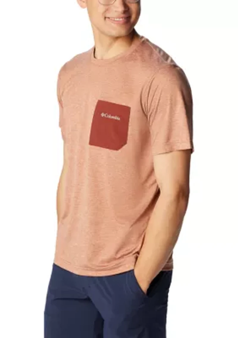 Hike Novelty Crew Neck Short Sleeve Pocket T-Shirt
