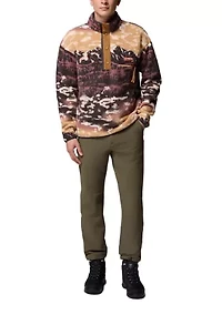 Helvetia™ II Printed Half Snap Fleece Pullover