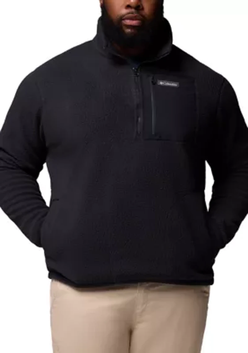 Big & Tall Jasper Ridge™ Pebbled Half Zip Fleece