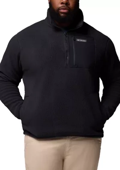 Big & Tall Jasper Ridge™ Pebbled Half Zip Fleece