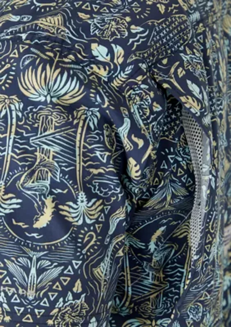 Men's PFG Harbor Peak Printed Short Sleeve Shirt