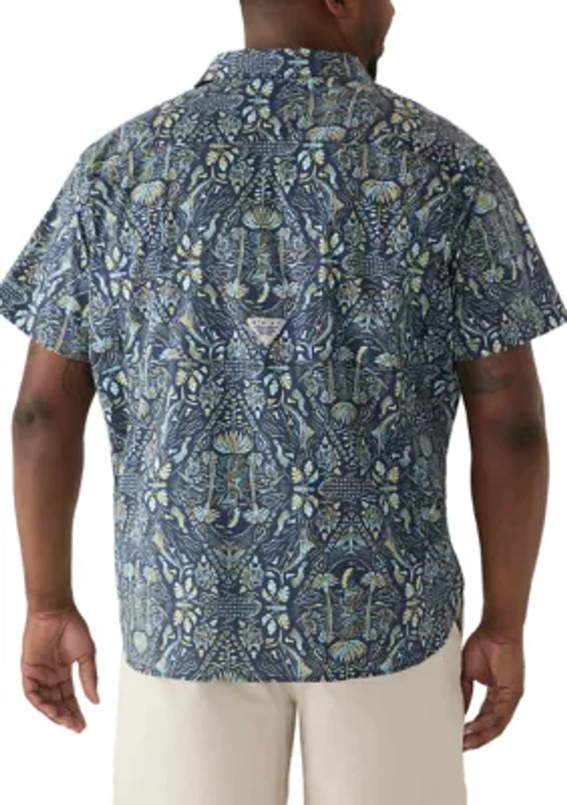 Big & Tall Harbor Peak™ Printed Short Sleeve Shirt