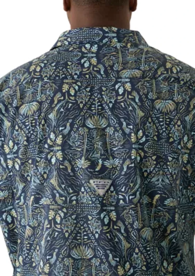 Big & Tall Harbor Peak™ Printed Short Sleeve Shirt