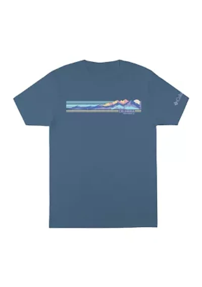 Short Sleeve Mountainscape Graphic T-Shirt