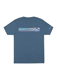 Short Sleeve Mountainscape Graphic T-Shirt