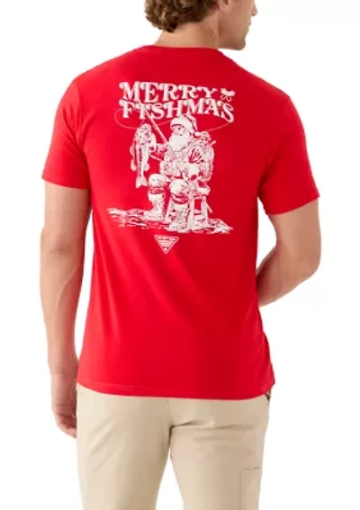 Short Sleeve Fishmas Graphic T-Shirt