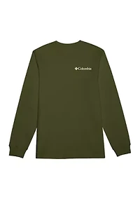 Men's Long Sleeve Treebark Graphic T-Shirt