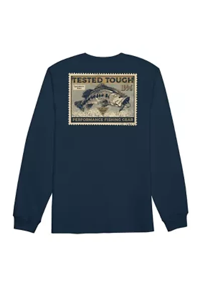 Men's Long Sleeve Border Graphic Sweatshirt