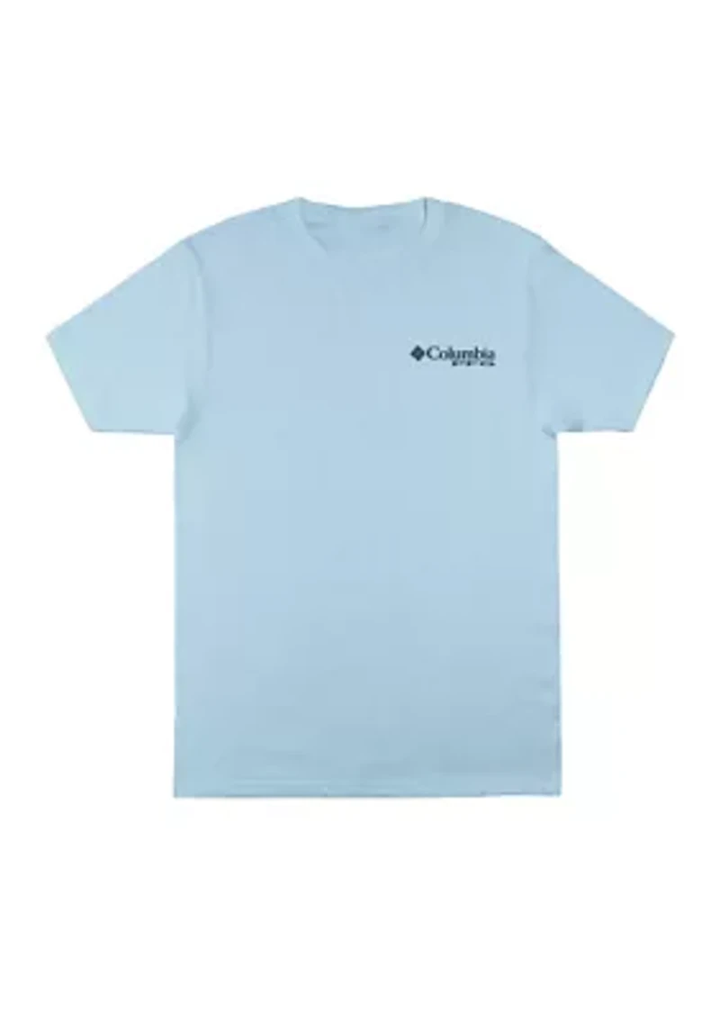 Men's Wishin' I Was Fishin' Graphic Print T-Shirt