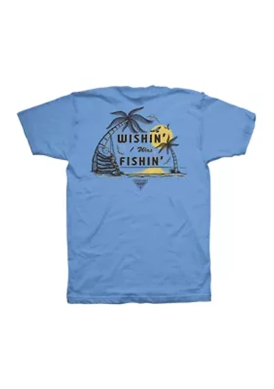 Men's Big PFG Wishfish Graphic T-Shirt
