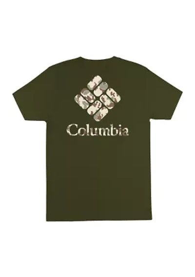 Men's Short Sleeve Camo Logo Shirt