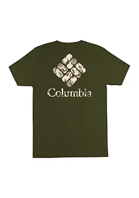 Men's Short Sleeve Camo Logo Shirt