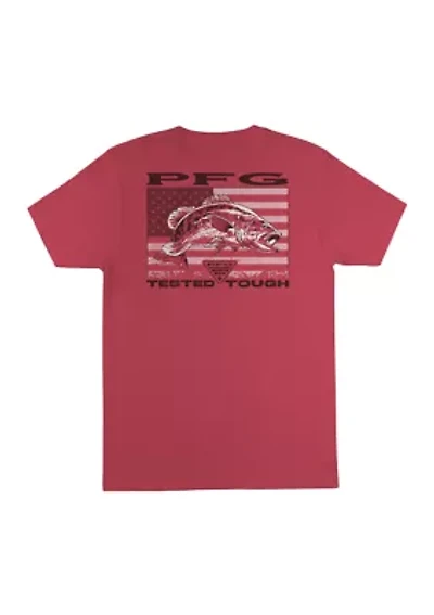 Men's Short Sleeve Bass Flag Graphic Shirt