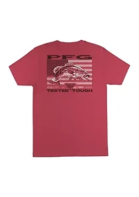 Men's Short Sleeve Bass Flag Graphic Shirt