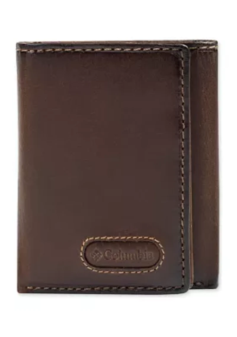 Leather Extra Capacity Trifold RFID Wallet