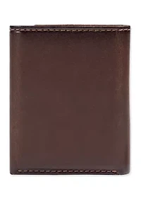 Leather Extra Capacity Trifold RFID Wallet 