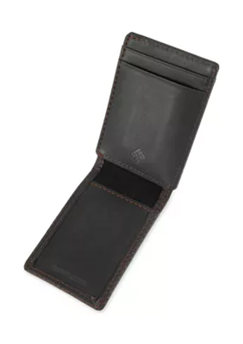 Leather Magnetic Front Pocket RFID Wallet