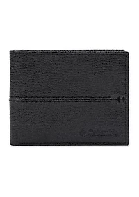 Leather Extra Capacity Passcase RFID Wallet