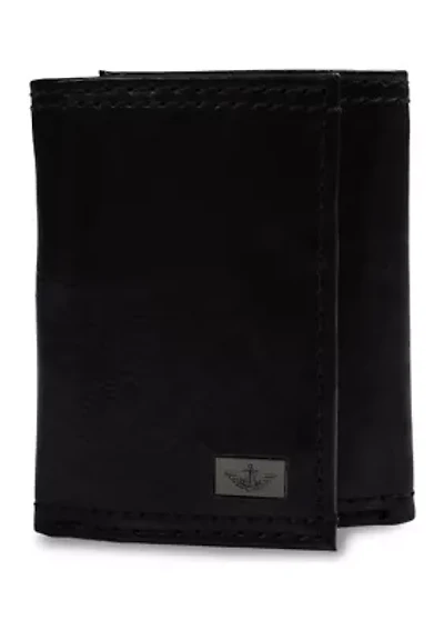 Black Extra Cap Trifold Wallet 