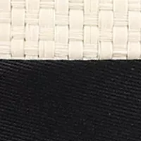 Textured Straw Fedora Hat