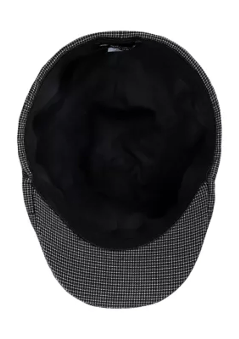 Micro Check Pattern Dome Top Ivy Hat