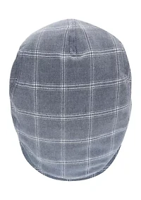 Plaid Cotton Flat Cap Ivy Hat