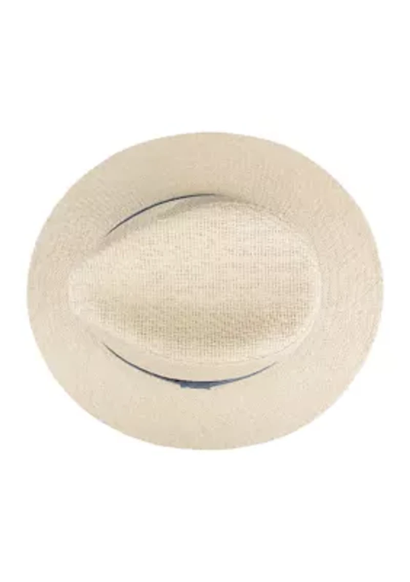 Chambray Band Panama Hat