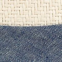 Panama Hat with Chambray Band