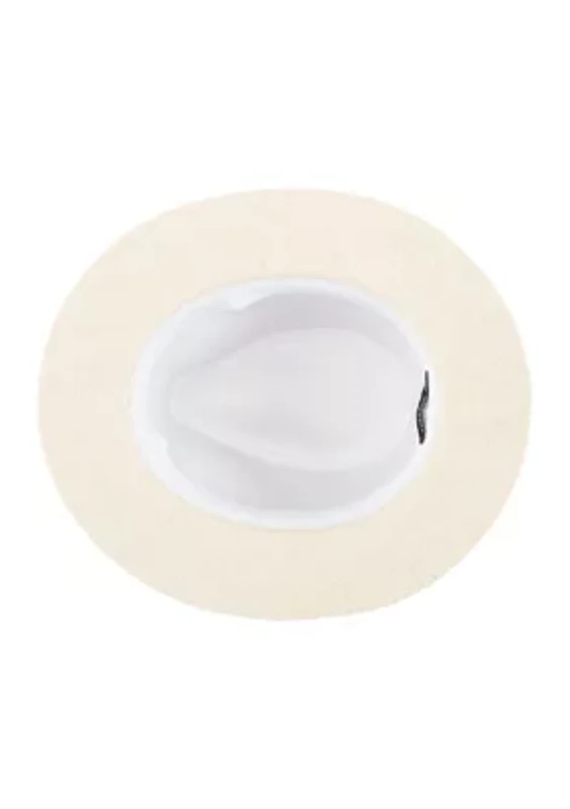 Panama Hat with Chambray Band