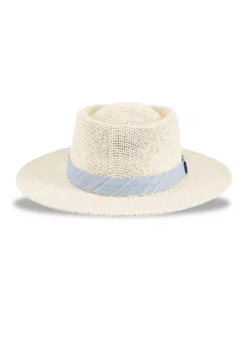 Men's Textured Band Gambler Hat