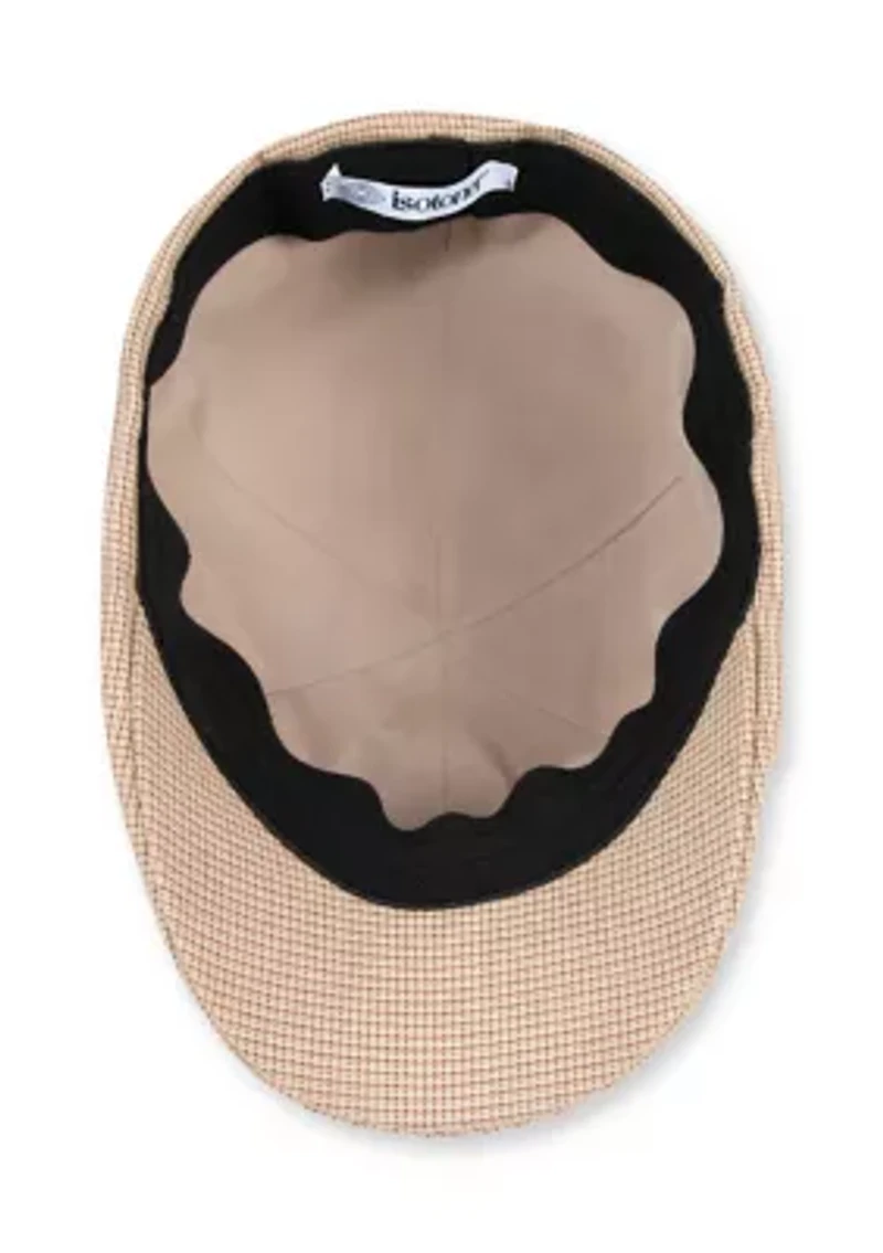 Micro Check Dome Top Hat