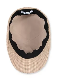 Micro Check Dome Top Hat