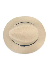 Panama Hat with Chambray Band