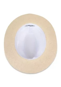 Panama Hat with Chambray Band