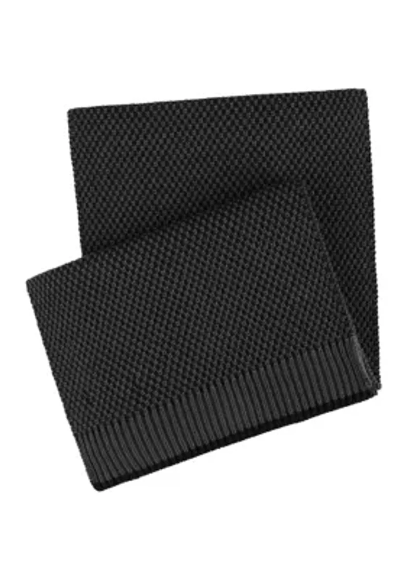 Men's Birdseye Knit Scarf