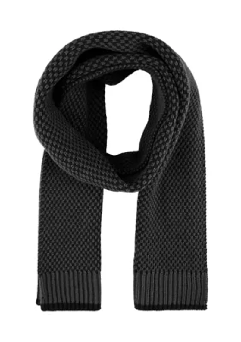 Men's Birdseye Knit Scarf