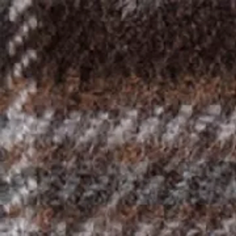 Reversible Plaid to Solid Scarf