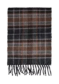 Reversible Plaid to Solid Scarf