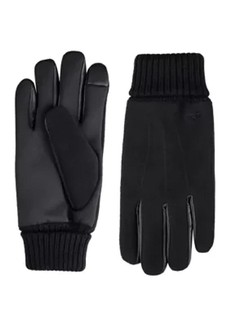 Stretch Gloves with Knit Cuffs