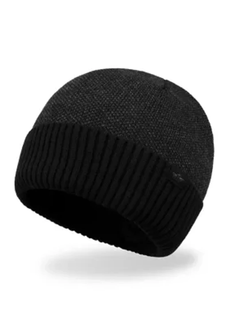 Micro Check Cuffed Beanie