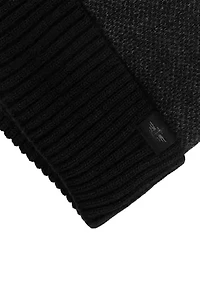 Micro Check Cuffed Beanie