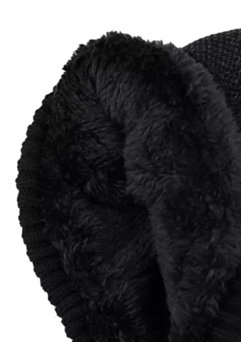 Micro Check Cuffed Beanie